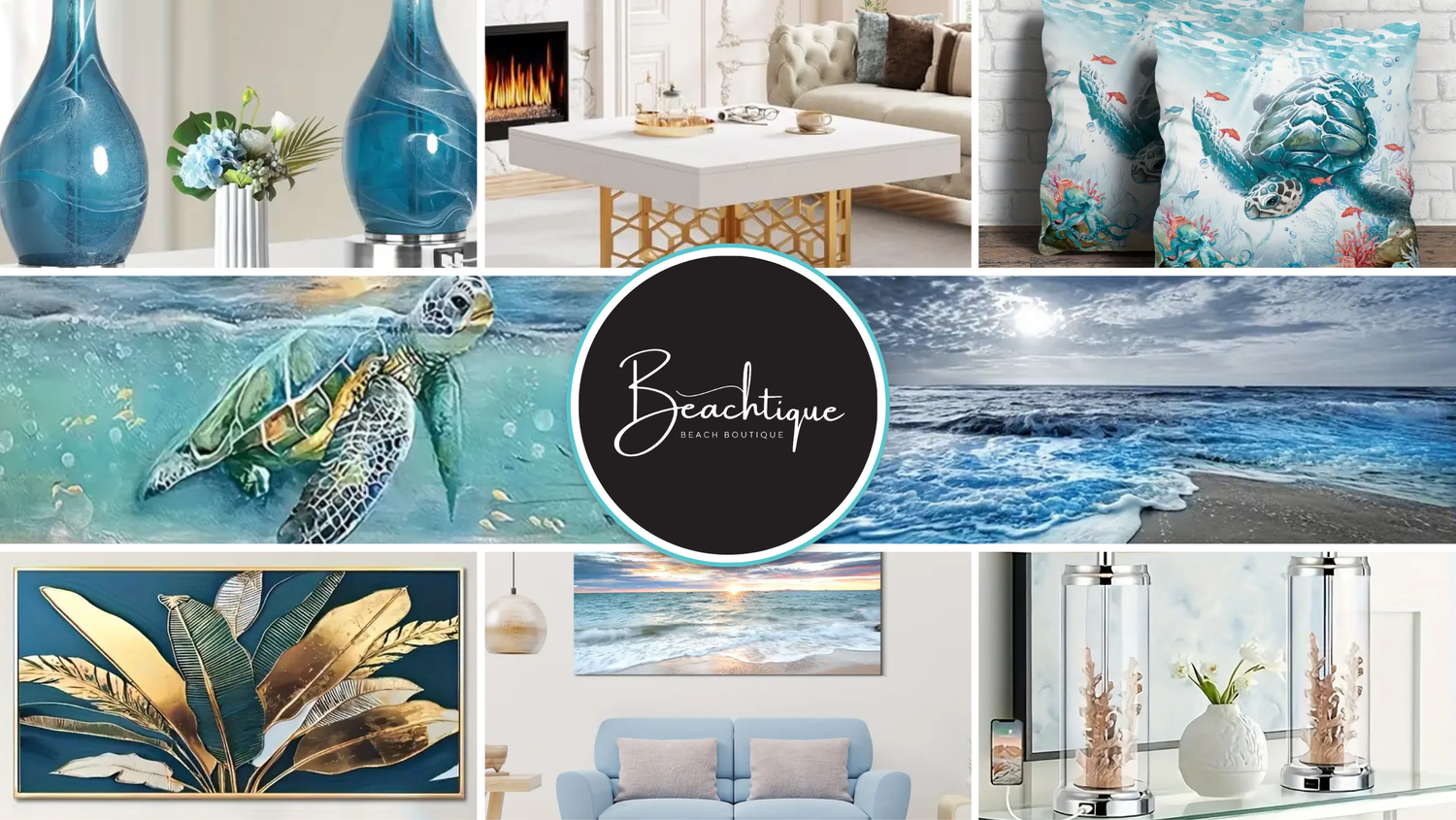 Beach home decor collection from Beachtique.