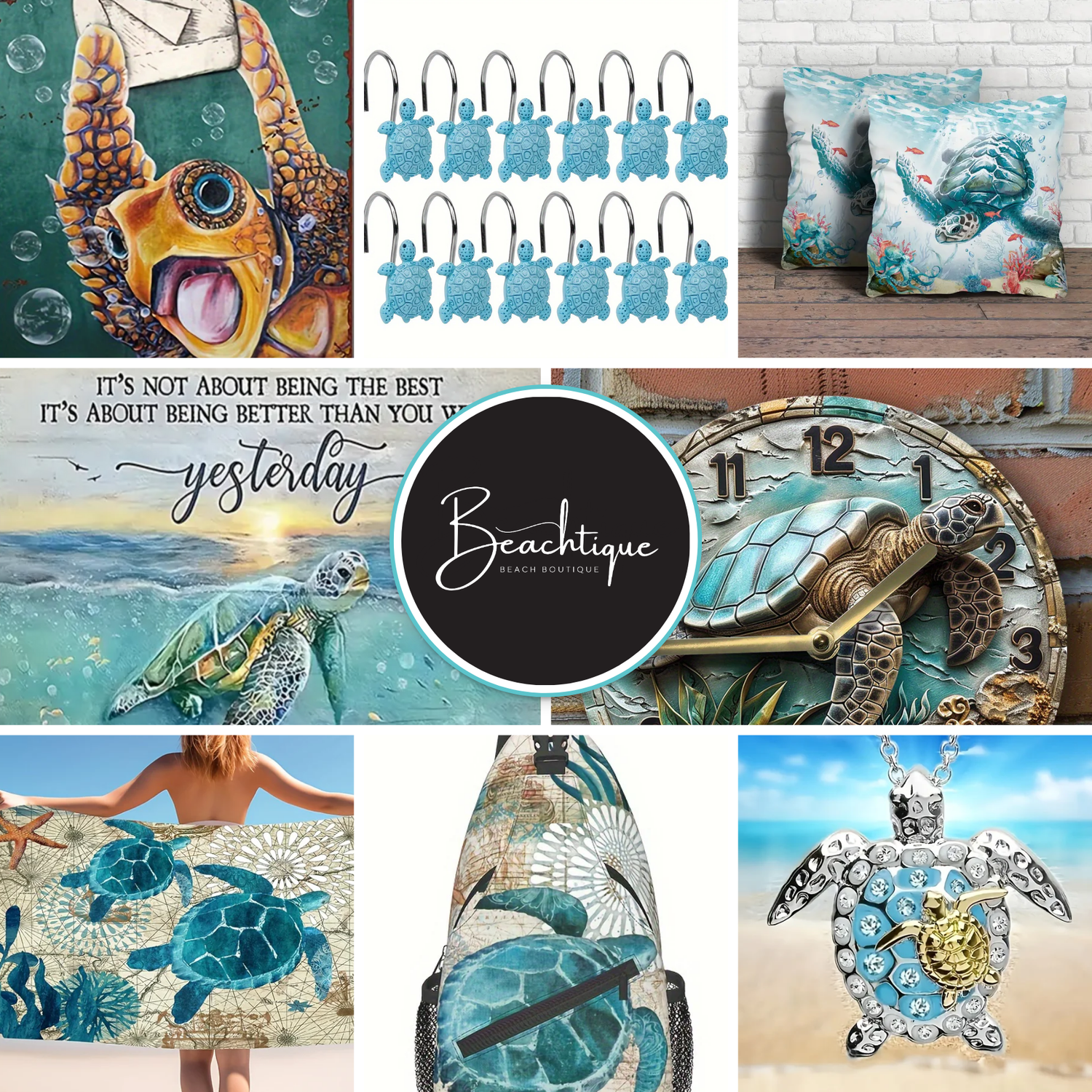 Sea Turtle Themed Home Decor Collection from Beachtique Beach Boutique