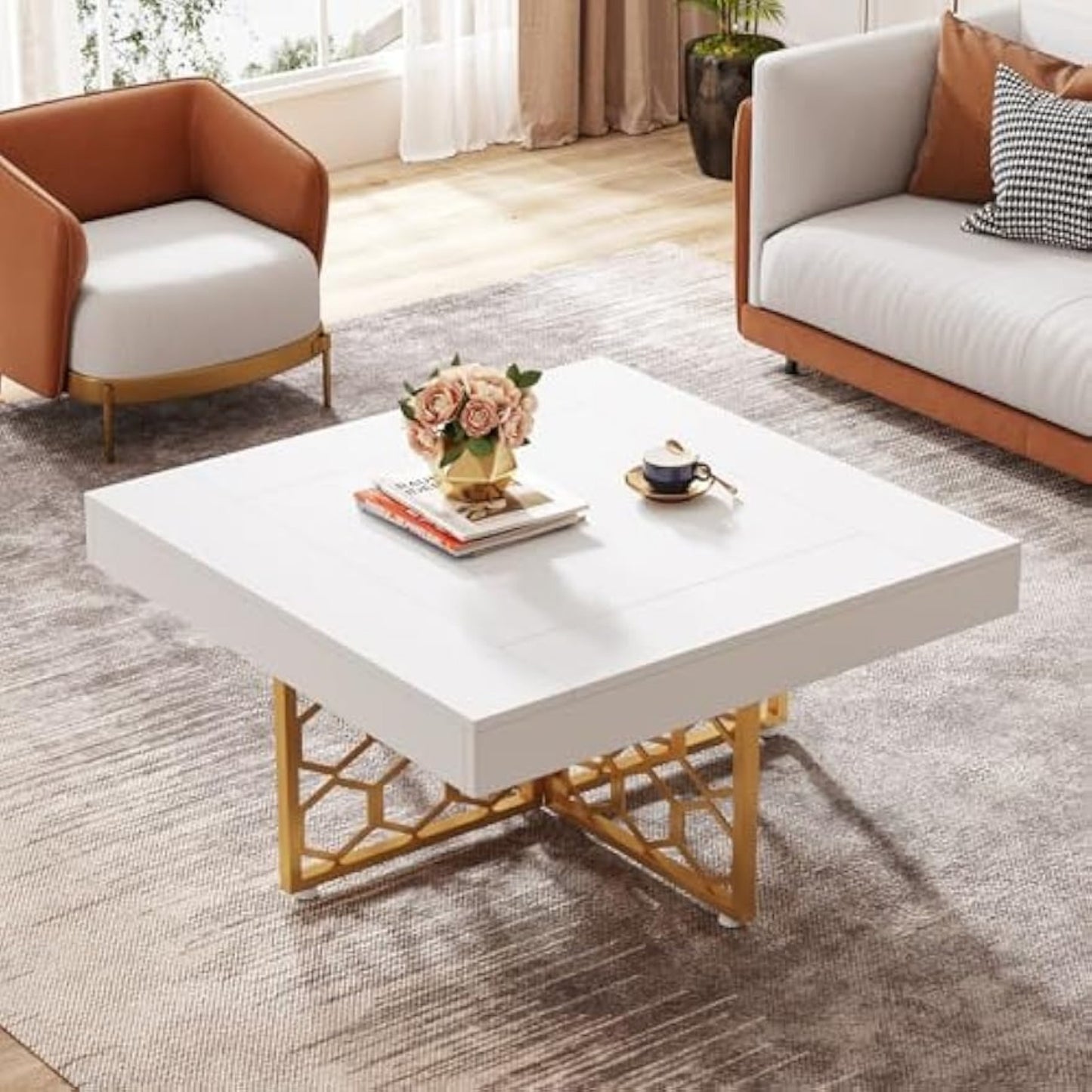 Modern Light Luxury Coffee Table for Bedroom Decor from Beachtique Beach Boutique