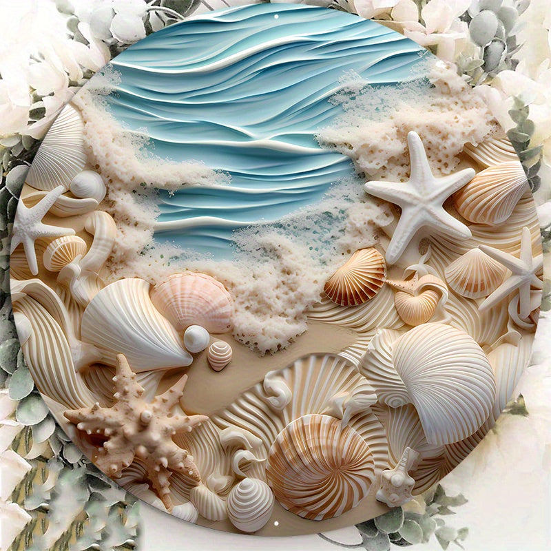 Beach-Themed Seashell Wreath Decor - Beachtique Beach Boutique Home Decor