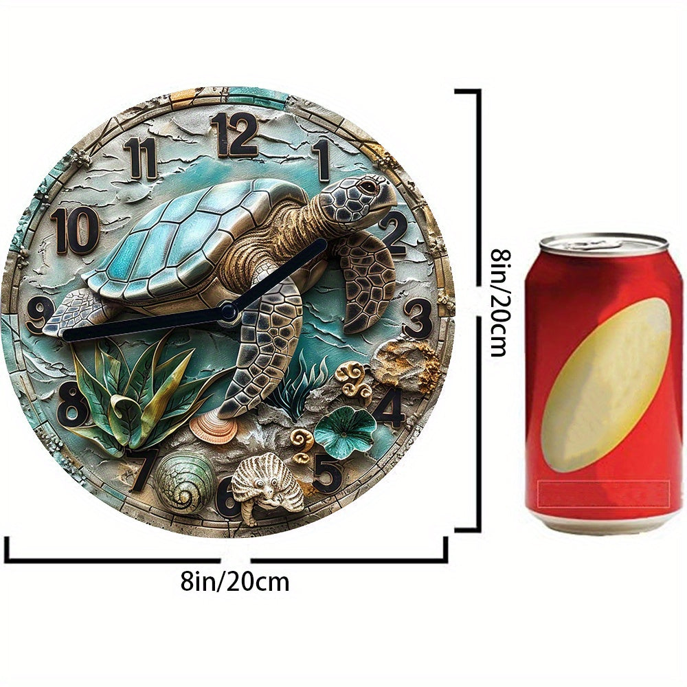 Make a Splash with this Unique Sea Turtle Design Wall Clock from Beachtique