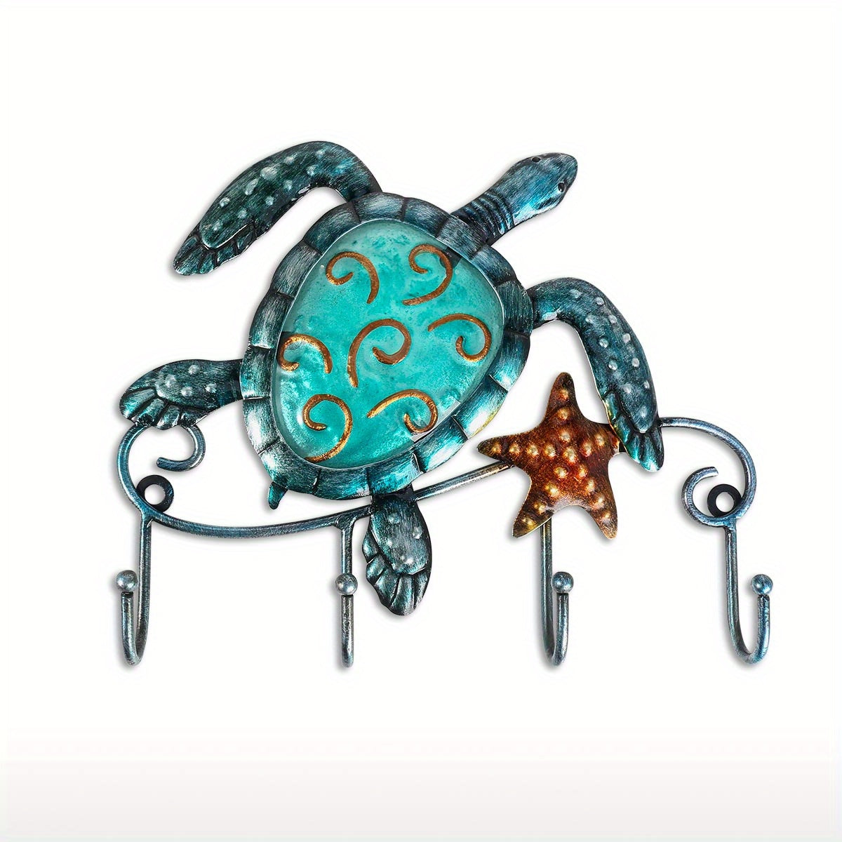 Turtle Shaped Key Hook Rack from Beachtique