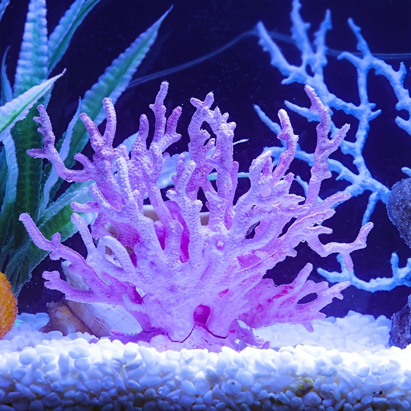 Vibrant Artificial Coral Ornament for Stunning Aquarium Landscapes from Beachtique