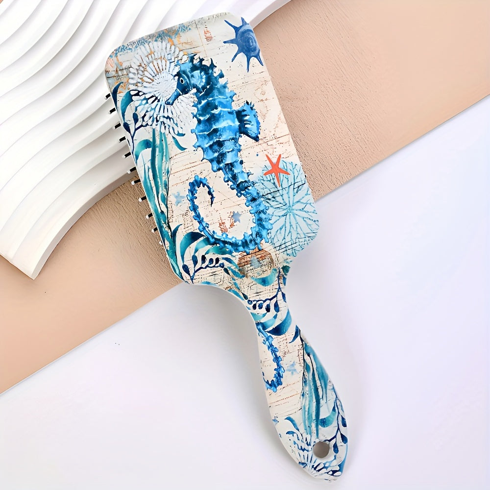 Ocean Animal Pattern Hair Brush from Beachtique - designed to make styling your hair a breeze!