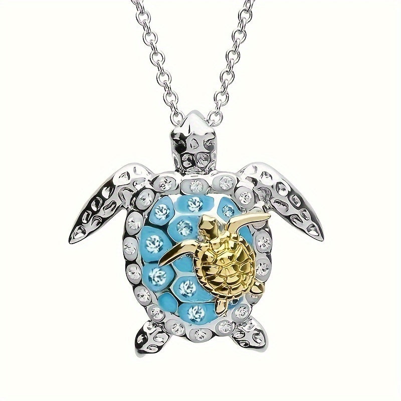 Shiny Sea Turtle Necklace - Beachtique Jewelry