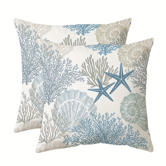 Super Soft Nautical Ocean Throw Pillow Covers