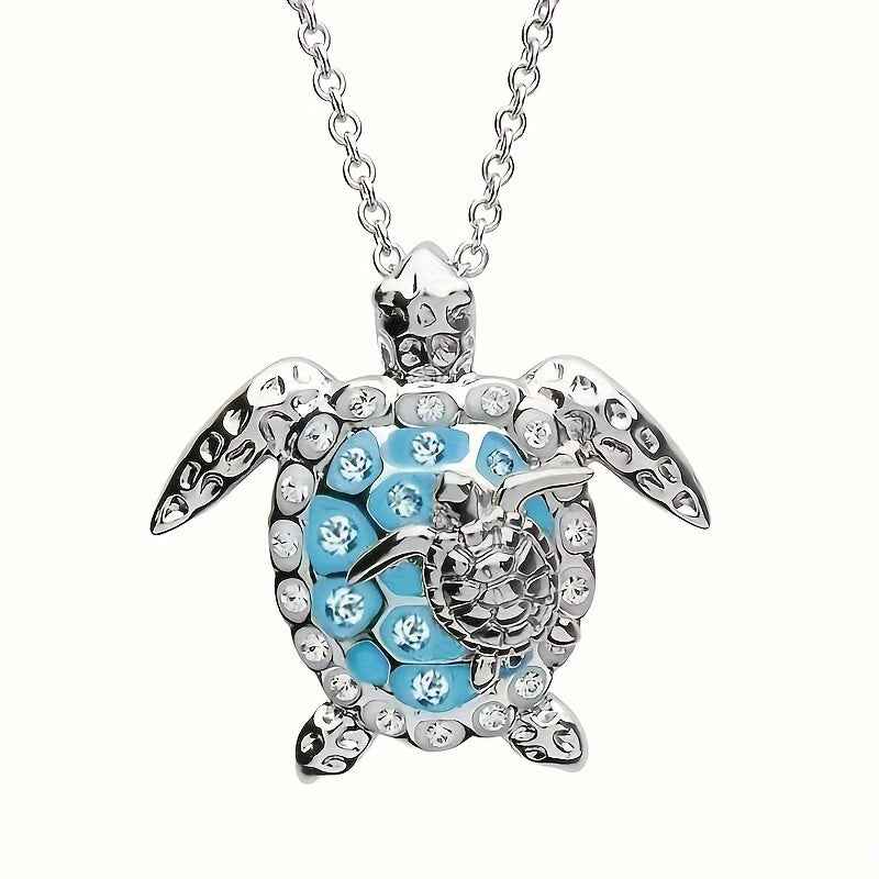 Shiny Sea Turtle Necklace - Beachtique Jewelry