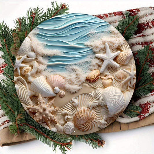 Coastal Seashells Wreath Decor for Home - Beachtique Beach Boutique Home Decor