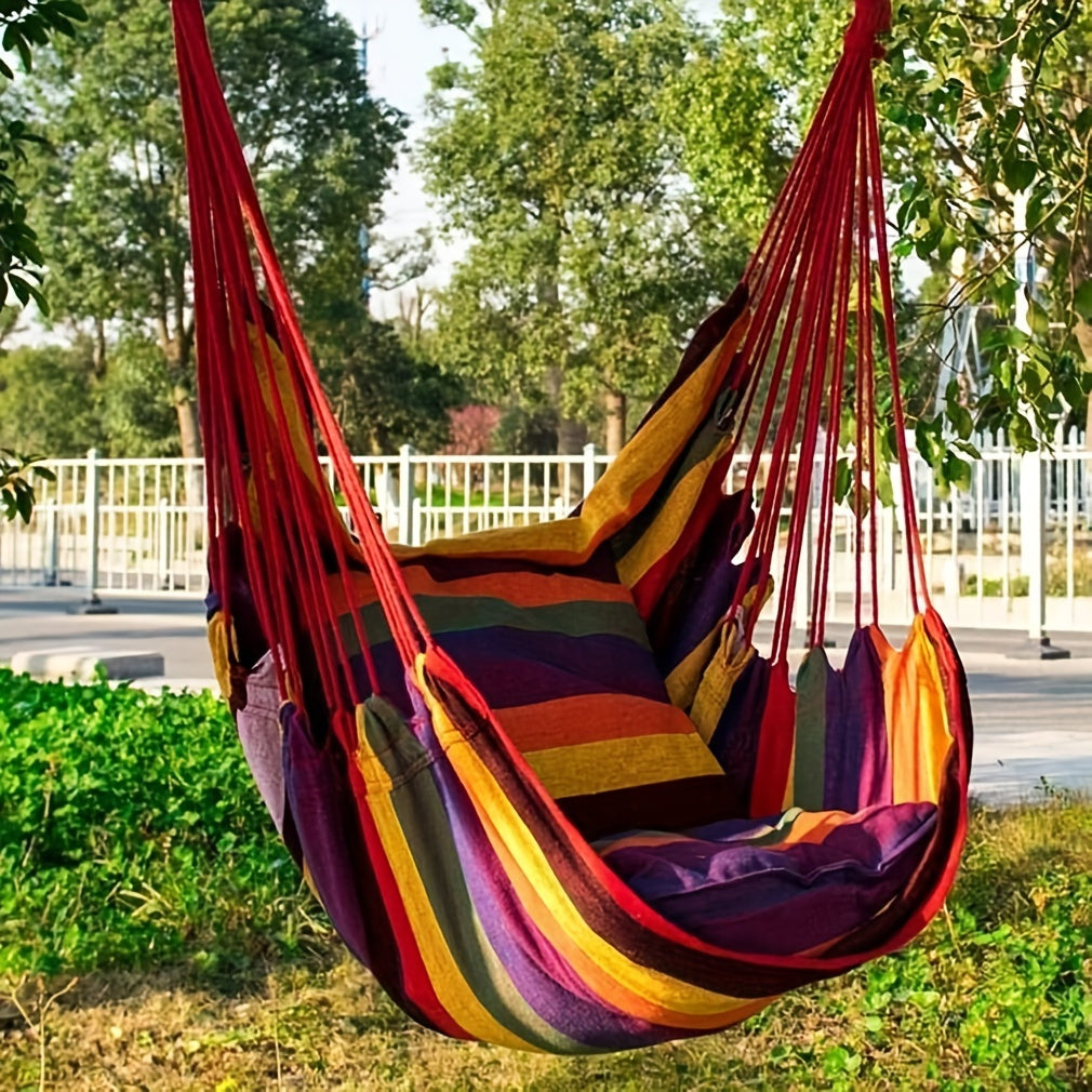 Red Canvas Hammock Chair from Beachtique