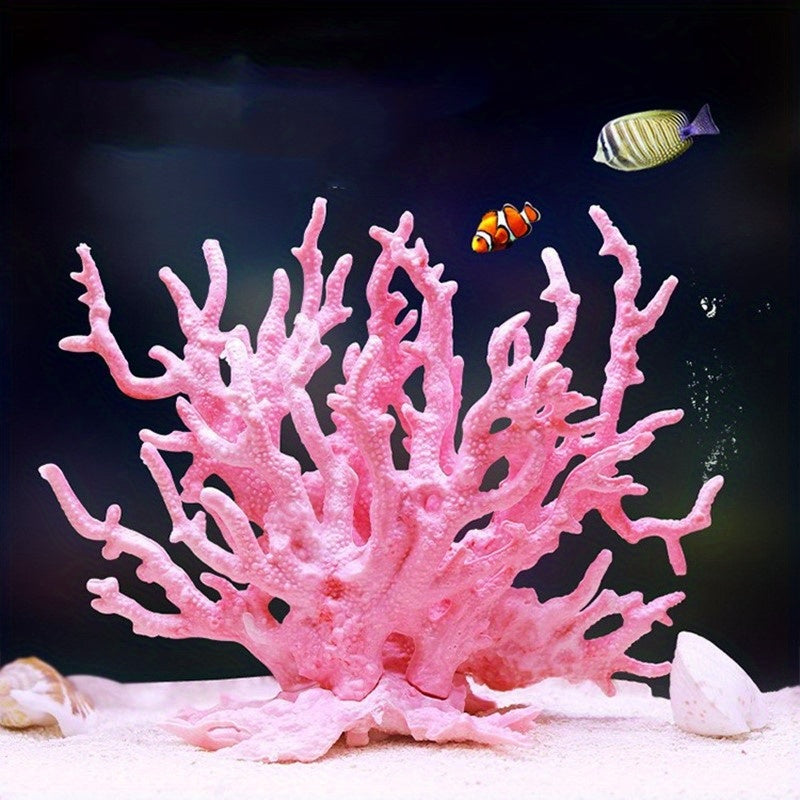 Vibrant Artificial Coral Ornament for Stunning Aquarium Landscapes from Beachtique