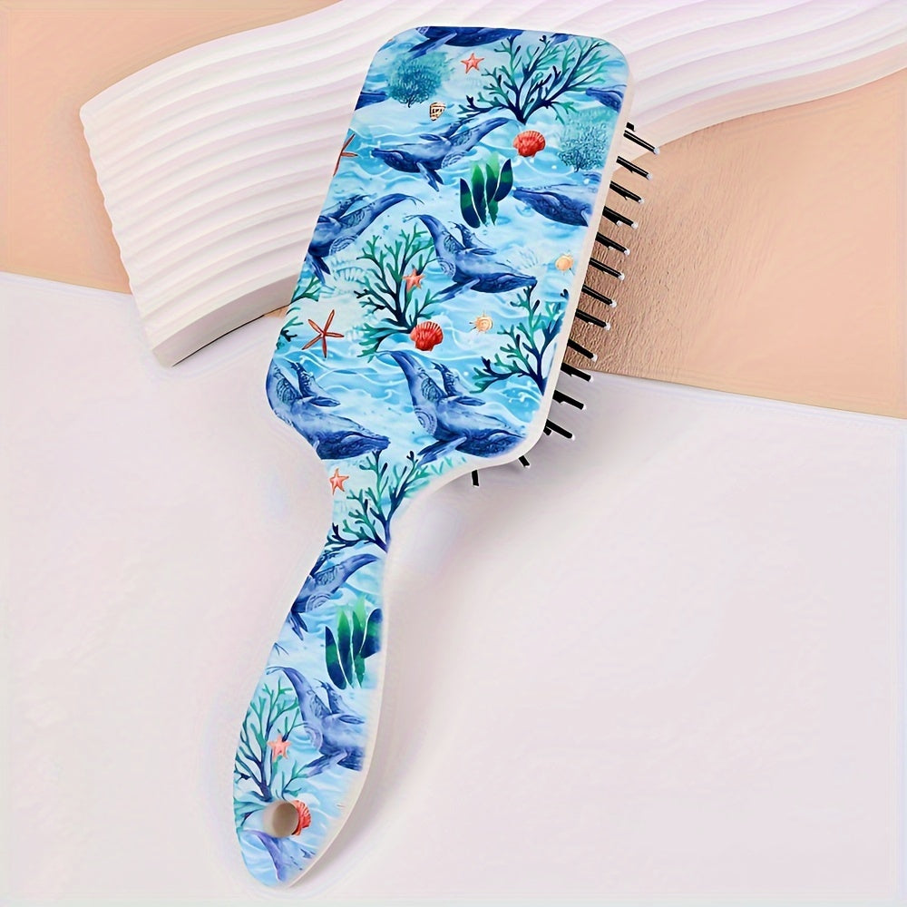 Ocean Animal Pattern Hair Brush from Beachtique - designed to make styling your hair a breeze!