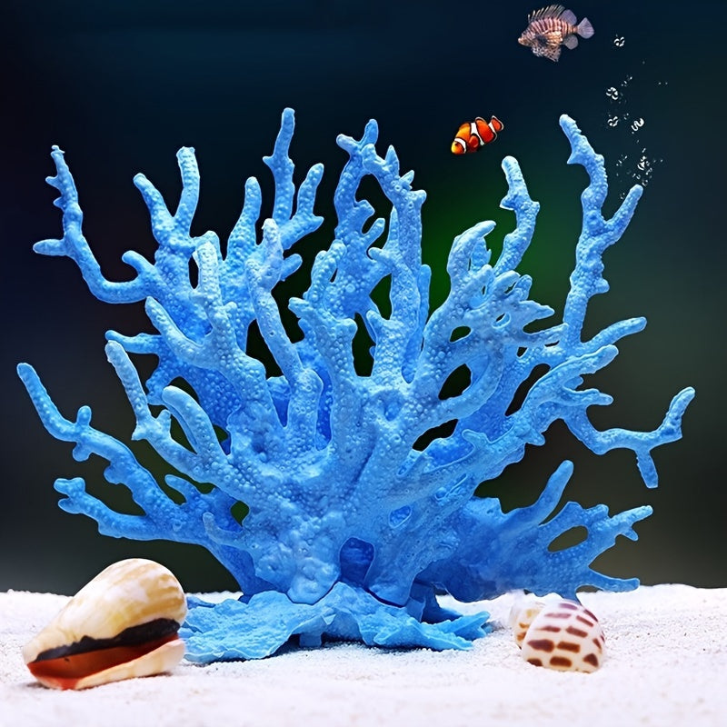 Vibrant Artificial Coral Ornament for Stunning Aquarium Landscapes from Beachtique