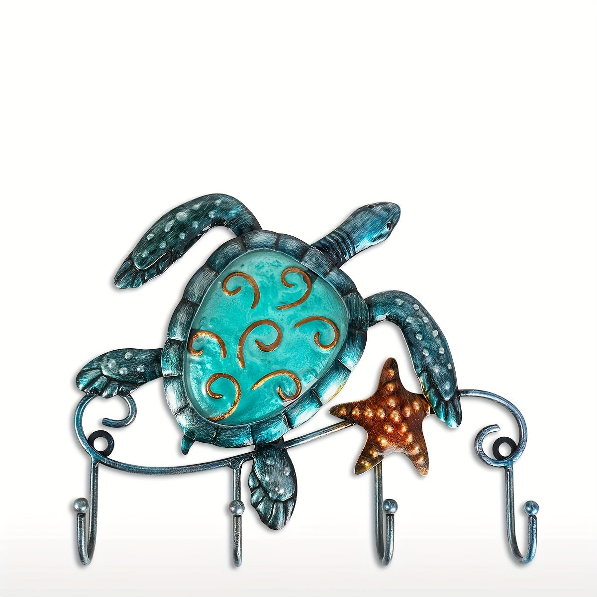 Turtle Shaped Key Hook Rack from Beachtique